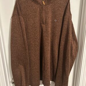 Men's Brown Sweater 1/4 Zip